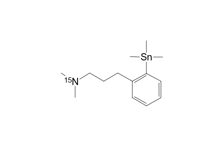 [(15)N]-N,N-DIMETHYL-3-(2-TRIMETHYLSTANNYLPHENYL)-PROPYLAMINE