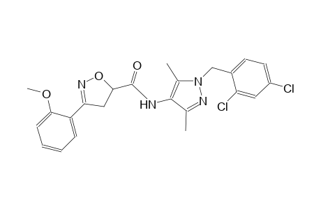 N-[1-(2,4-dichlorobenzyl)-3,5-dimethyl-1H-pyrazol-4-yl]-3-(2-methoxyphenyl)-4,5-dihydro-5-isoxazolecarboxamide