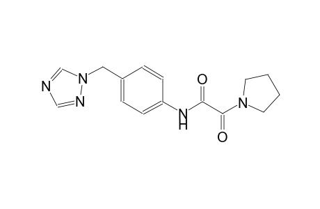1-pyrrolidineacetamide, alpha-oxo-N-[4-(1H-1,2,4-triazol-1-ylmethyl)phenyl]-
