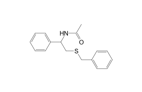 N-[1-phenyl-2-(phenylmethylsulfanyl)ethyl]ethanamide