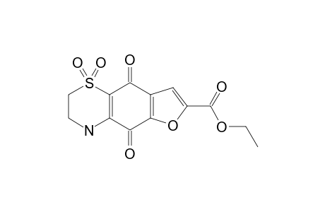 ETHYL-5,9-DIOXO-3,4,5,9-TETRAHYDRO-2H-BENZOFURO-[5,6-B]-[1,4]-THIAZINE-7-CARBOXYLATE-1,1-DIOXIDE