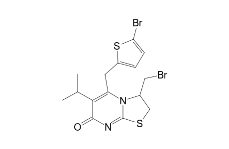 3-BROMOETHYL-5-[(5-BROMOTHIEN-2-YL)-METHYL]-2,3-DIHYDRO-6-ISOPROPYL-7H-THIAZOLO-[3,2-A]-PYRIMIDIN-7-ONE