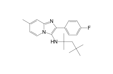 2-(4-Fluorophenyl)-7-methyl-N-(1,1,3,3-tetramethylbutyl)imidazo[1,2-a]pyridin-3-amine