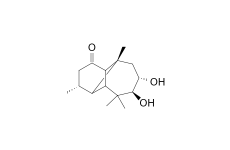 7,8-Dihydroxy-1-oxo-3,6,6,10-tetramethyl-tricyclo[4.3.0.0]undecane