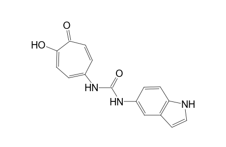N-(5-Indolyl)-N'-(5-tropolonyl)urea