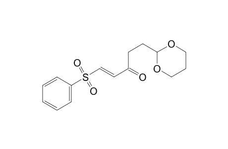 (E)-1-(benzenesulfonyl)-5-(1,3-dioxan-2-yl)-1-penten-3-one