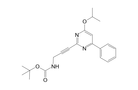 2-[3-N-(butoxycarbonylamido)propynyl]-4-isopropyloxy-6-phenyl-pyrimidine