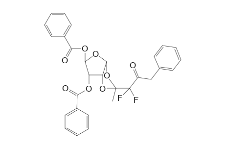 3,5-Di-O-benzoyl-1,2-O-(2,2-difluoro-3-methyl-3-oxo-1-phenylpropyl-1-ylidene]-.alpha.,D-ribofuranose