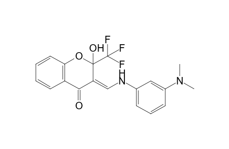 3-({[3-(Dimethylamino)phenyl]amino}methylene)-2-hydroxy-2-(trifluoromethyl)chroman-4-one