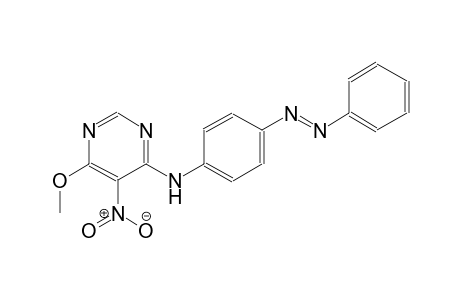 N-(6-methoxy-5-nitro-4-pyrimidinyl)-N-{4-[(E)-phenyldiazenyl]phenyl}amine