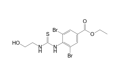 3,5-dibromo-4-[3-(2-hydroxyethyl)-2-thioureido]benzoic acid, ethyl ester