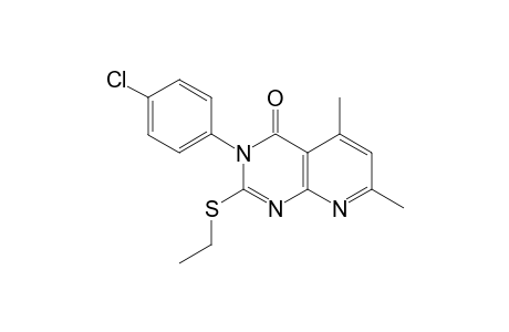 2-ETHYLTHIO-3-(4-CHLOROPHENYL)-5,7-DIMETHYLPYRIDO-[2,3-D]-PYRIMIDIN-4(3H)-ONE