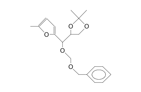 (2R,3R)-3-O-(Benzyloxy-methylene)-1,2-O-isopropylidene-3-(2-[5-methyl-furyl])-1,2,3-propanetriol