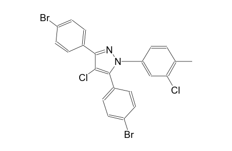 3,5-bis(4-bromophenyl)-4-chloro-1-(3-chloro-4-methylphenyl)-1H-pyrazole