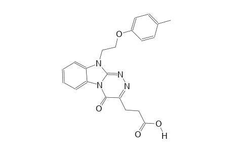[1,2,4]triazino[4,3-a]benzimidazole-3-propanoic acid, 4,10-dihydro-10-[2-(4-methylphenoxy)ethyl]-4-oxo-