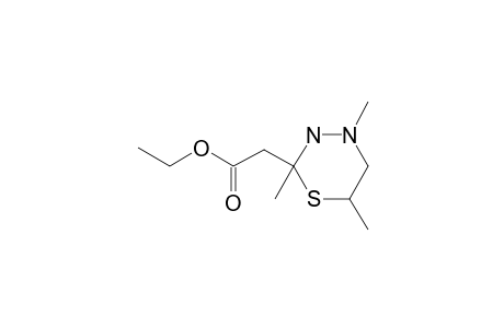 Tetrahydro-2,4,6-trimethyl-1,3,4-thiadiazine-2-acetic acid ethyl ester