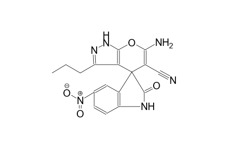 2'-methyl-6-nitro-2-oxo-5'-propyl-2,3-dihydro-7'H-spiro[indene-1,4'-pyrano[2,3-c]pyrrole]-3'-carbonitrile