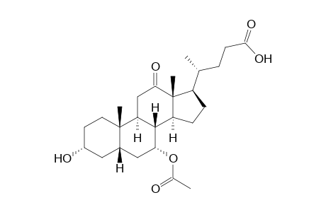 (4R)-4-[(3R,5S,7R,8R,9S,10S,13R,14S,17R)-7-acetoxy-3-hydroxy-10,13-dimethyl-12-oxo-1,2,3,4,5,6,7,8,9,11,14,15,16,17-tetradecahydrocyclopenta[a]phenanthren-17-yl]pentanoic acid