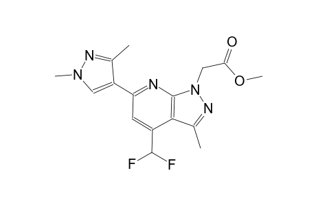 1H-pyrazolo[3,4-b]pyridine-1-acetic acid, 4-(difluoromethyl)-6-(1,3-dimethyl-1H-pyrazol-4-yl)-3-methyl-, methyl ester