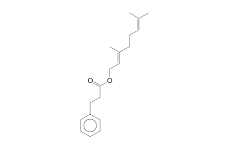 Benzenepropanoic acid, 3,7-dimethylocta-2,6-dienyl ester