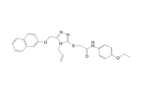 2-({4-allyl-5-[(2-naphthyloxy)methyl]-4H-1,2,4-triazol-3-yl}sulfanyl)-N-(4-ethoxyphenyl)acetamide