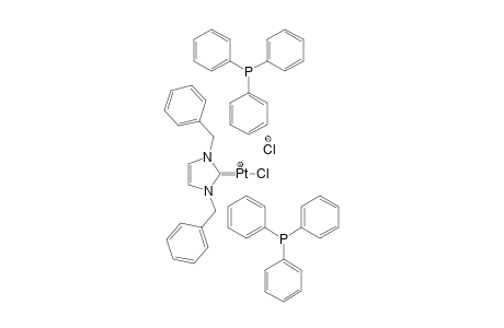 trans-Chlorido-(1,3-dibenzylimidazol-2-ylidene)bis-(triphenylphosphane)platinum(II) chloride