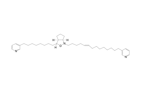 3-(8-Pyridin-3-yloctyl)-1-[14-(pyridin-3-yl)tetradec-5-en-1-yl]cyclopent[c]isoxazolidine (Pyrinodemin A)