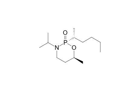 (S)-(2u,6l,1'u)-6-Methyl-2-(1'-methylpentyl)-3-(1-methylethyl)-1,3,2-oxazaphosphorinane-2-oxide