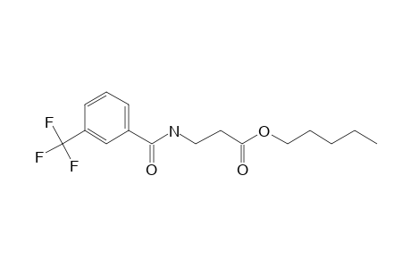 .beta.-Alanine, N-(3-trifluoromethylbenzoyl)-, pentyl ester