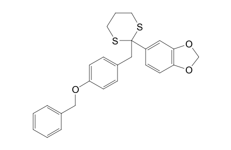 5-[2-(4-BENZYLOXYBENZYL)-1,3-DITHIAN-2-YL]-1,3-BENZODIOXOL