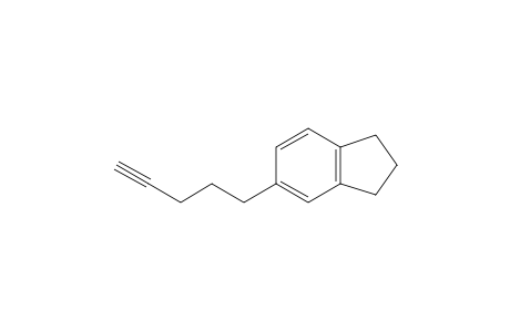 1H-Indene, 2,3-dihydro-5-(4-pentynyl)-