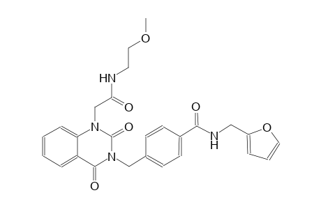 N-(2-furylmethyl)-4-[(1-{2-[(2-methoxyethyl)amino]-2-oxoethyl}-2,4-dioxo-1,4-dihydro-3(2H)-quinazolinyl)methyl]benzamide