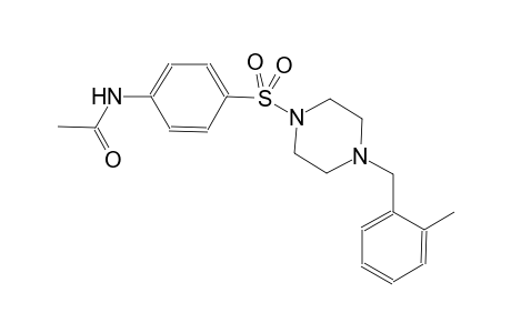 acetamide, N-[4-[[4-[(2-methylphenyl)methyl]-1-piperazinyl]sulfonyl]phenyl]-