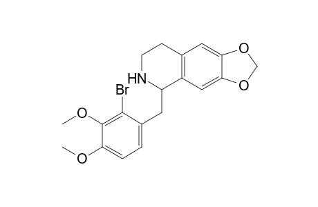 5-(2-bromo-3,4-dimethoxy-benzyl)-5,6,7,8-tetrahydro-[1,3]dioxol[4,5-g]isoquinoline