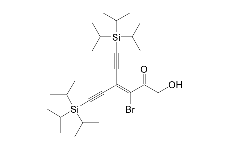 3-Bromo-1-hydroxy-6-(triisopropylsilyl)-4-[(triisopropylsilyl)ethynyl]hex-3-en-5-yn-2-one