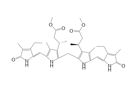 (-)-Dimethyl (.beta.S.beta.'S)-dimethylmesobilirubinate XIII.alpha.