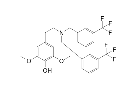 N,N-Bis(3-trifluoromethylbenzyl)-4-hydroxy-3,5-dimethoxyphenethanamine