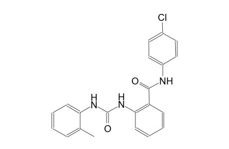 N-(4-chlorophenyl)-2-[(2-toluidinocarbonyl)amino]benzamide