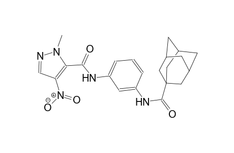 N-{3-[(1-adamantylcarbonyl)amino]phenyl}-1-methyl-4-nitro-1H-pyrazole-5-carboxamide