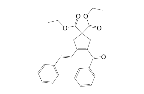 Diethyl (E)-3-benzoyl-4-styrylcyclopent-3-ene-1,1-dicarboxylate