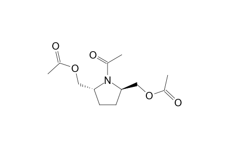 (2R*,5R*)-2,5-Bis(acetoxymethyl)-1-acetylpyrrolidine