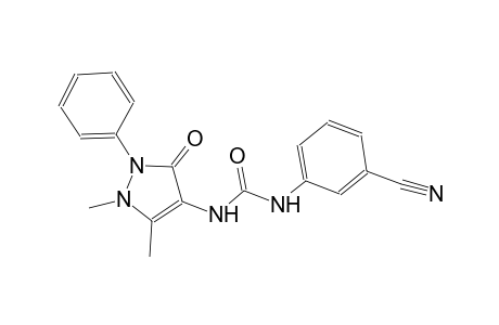 urea, N-(3-cyanophenyl)-N'-(2,3-dihydro-1,5-dimethyl-3-oxo-2-phenyl-1H-pyrazol-4-yl)-