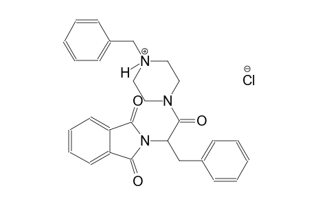 1-benzyl-4-[2-(1,3-dioxo-1,3-dihydro-2H-isoindol-2-yl)-3-phenylpropanoyl]piperazin-1-ium chloride
