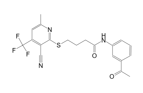 butanamide, N-(3-acetylphenyl)-4-[[3-cyano-6-methyl-4-(trifluoromethyl)-2-pyridinyl]thio]-