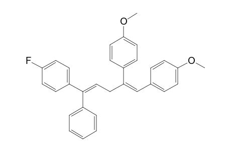 1-(4'-Fluorophenyl)-1-phenyl-4,5-bis(p-methoxyphenyl)penta-1,4-diene