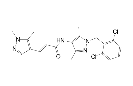 (2E)-N-[1-(2,6-dichlorobenzyl)-3,5-dimethyl-1H-pyrazol-4-yl]-3-(1,5-dimethyl-1H-pyrazol-4-yl)-2-propenamide
