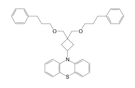 10-[3,3-Bis(3-phenylpropoxymethyl)cyclobutyl]-10H-phenothiazine