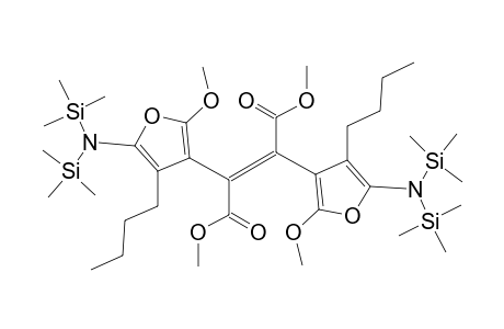 Dimethyl 2,3-bis{ 5'-[bis(trimethylsilyl)amino]-4'-butyl-2'-methoxy-3'-furyl} fumarate
