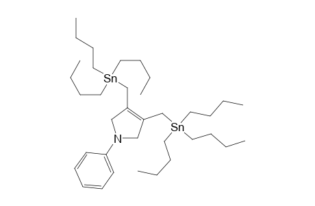 1-Phenyl-3,4-bis(tributyltinmethyl)-1,5-dihydro-2H-pyrrole