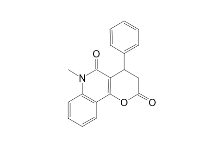 2H-Pyrano[3,2-c]quinoline-2,5(3H)-dione, 4,6-dihydro-6-methyl-4-phenyl-